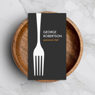 Cartão De Visita LOGOTIPO GRANDE para o cozinheiro chefe,