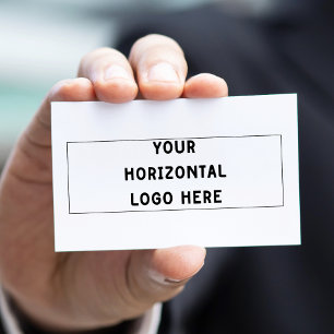 Cartão De Visita Logotipo Horizontal Simples na proporção 3:1 Perso