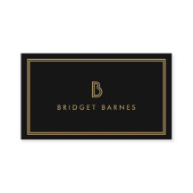 LOGOTIPO INICIAL DO ART DECO MONOGRAMA em DOURADO