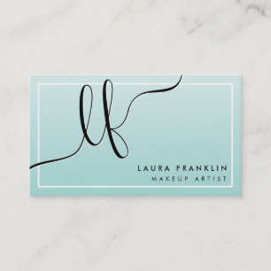 Cartão De Visita Logotipo inicial mínimo moderno da SCRIPT LUXURY