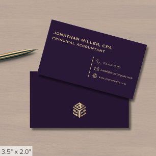 Cartão De Visita Logotipo Luxo Simples