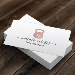 Cartão De Visita Logotipo Malhação Personal Trainer - Kettlebell 