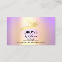 Cartão De Visita Logotipo Micorblade Eyebrow Logo Aftercare Logotip