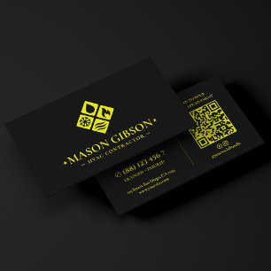 Cartão De Visita Logotipo Minimalista de Empreiteiro de HVAC Lima A