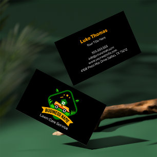 Cartão De Visita Logotipo Minimalista Moderno de Corte de Grama Ama