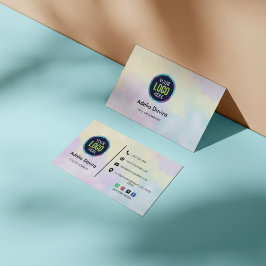 Cartão De Visita Logotipo Minimalista Moderno Personalizado para Mí