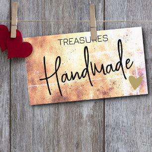 Cartão De Visita Logotipo Modelo Artesanatos feitos à mão Arco-íris