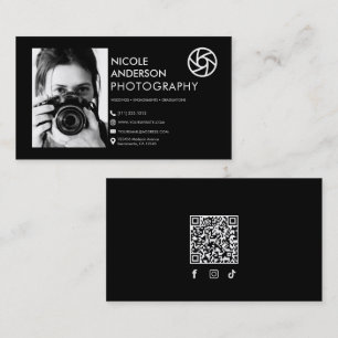 Cartão De Visita Logotipo Moderno Minimalista na Frente Fotografia 