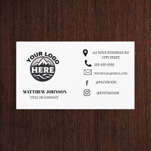 Cartão De Visita Logotipo Moderno Minimalista Personalizado Mídia S