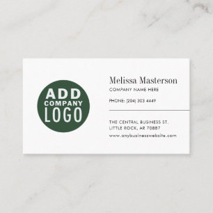 Cartão De Visita Logotipo Moderno Minimalista Personalizado para Fu