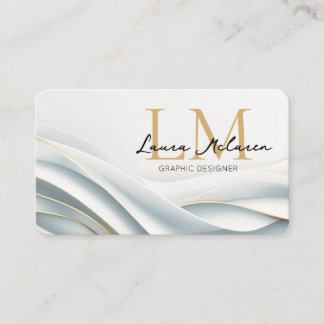 Cartão De Visita Logotipo Monograma Nome Marca Profissional