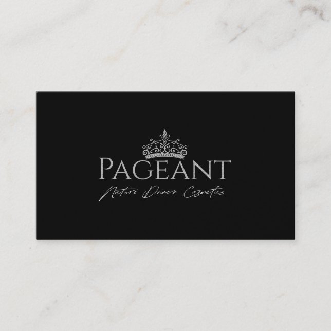 Cartão De Visita Logotipo Pageant Valerie (Frente)