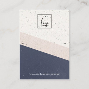 Cartão De Visita Logotipo para exibição do colar cerâmico com Bl