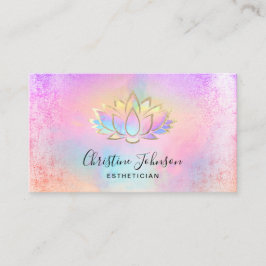 Cartão De Visita logotipo pastel design lotus