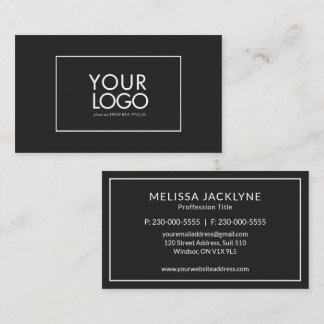 Cartão De Visita Logotipo Personalizado