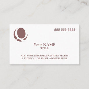 Cartão De Visita Logotipo personalizado