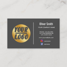 logotipo personalizado da empresa gold Dark cinza