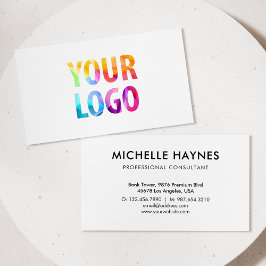 Cartão De Visita Logotipo Personalizado da Empresa Moderno Corporat