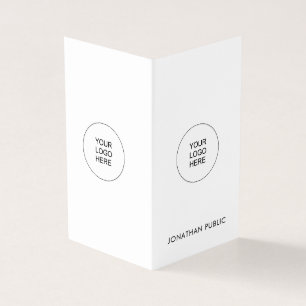 Cartão De Visita Logotipo Personalizado da Empresa Moderno Elegante