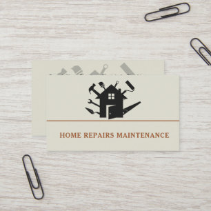 Cartão De Visita logotipo personalizado de construção de homem habi