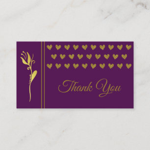 Cartão De Visita Logotipo Personalizado De Corações Da Flor Do Ou