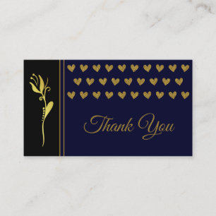 Cartão De Visita Logotipo Personalizado De Corações Da Flor Do Ou