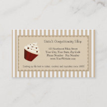 Logotipo Personalizado de Cupcake, Listras de Moch