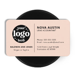 Cartão De Visita Logotipo Personalizado de Design minimalista simpl