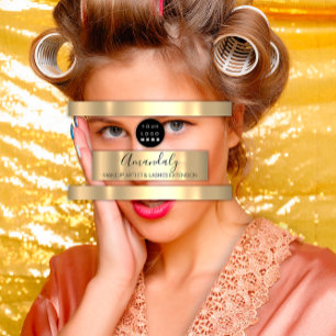 Cartão De Visita Logotipo Personalizado de Lash do Artista de Compo