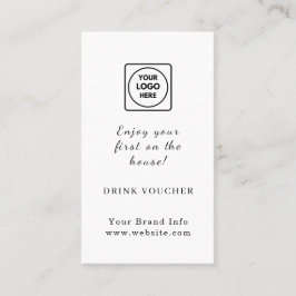 Cartão De Visita Logotipo Personalizado | Design de Voucher de Bebi
