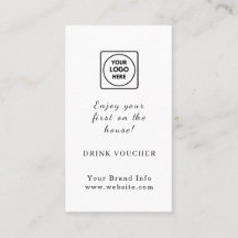 Logotipo personalizado | Design do Voucher de Bebi