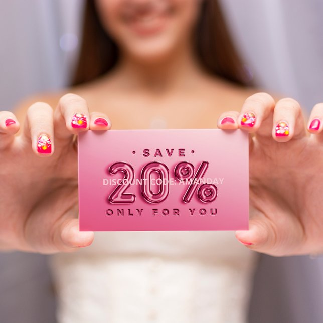 CARTÃO DE VISITA LOGOTIPO PERSONALIZADO DO CÓDIGO QR 20% DESCONTO D (Criador carregado)