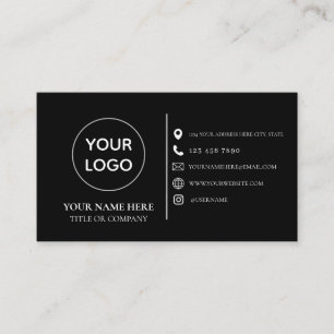Cartão De Visita logotipo personalizado ícones de mídia social mini