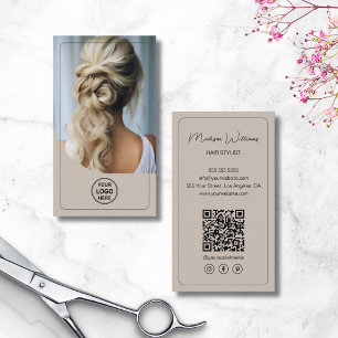 Cartão De Visita Logotipo Personalizado Lista de Estilos de Cabelo
