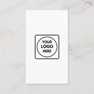 Cartão De Visita Logotipo Personalizado   Minimalista Vertical Mode