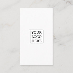 Cartão De Visita Logótipo personalizado mínimo preto e branco ver