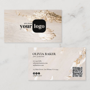 Cartão De Visita Logotipo Personalizado Moderno e Sofisticado com F