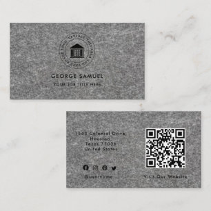 Cartão De Visita Logotipo Personalizado Moderno Elegante Simples