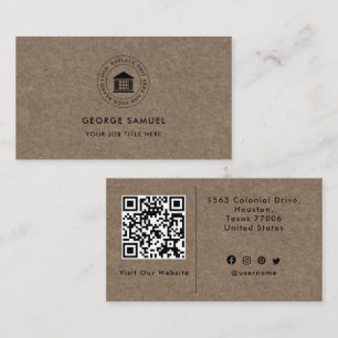 Cartão De Visita Logotipo Personalizado Moderno Elegante Simples