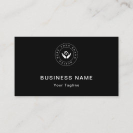 Cartão De Visita Logotipo Personalizado Moderno Elegante Simples