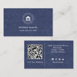Cartão De Visita Logotipo Personalizado Moderno Elegante Simples