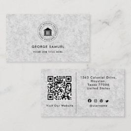 Cartão De Visita Logotipo Personalizado Moderno Elegante Simples
