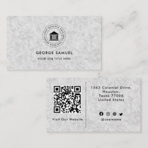 Cartão De Visita Logotipo Personalizado Moderno Elegante Simples