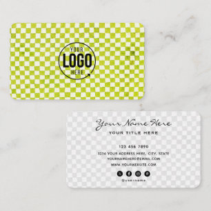 Cartão De Visita Logotipo Personalizado Moderno Xadrez Profissional