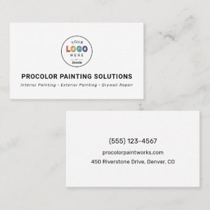 Cartão De Visita Logotipo Personalizado para Branding Moderno