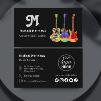 Logotipo Personalizado para Professor de Guitarra 