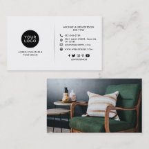 Logotipo Personalizado Preto e Branco Moderno, Fot