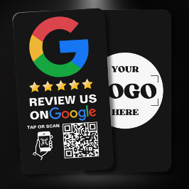 Cartão De Visita Logotipo personalizado preto moderno e código QR R