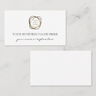 Cartão De Visita Logotipo Personalizado Simples e Elegante para Emp
