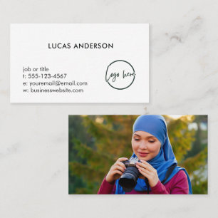 Cartão De Visita Logotipo Personalizado Simples Moderno Minimalista